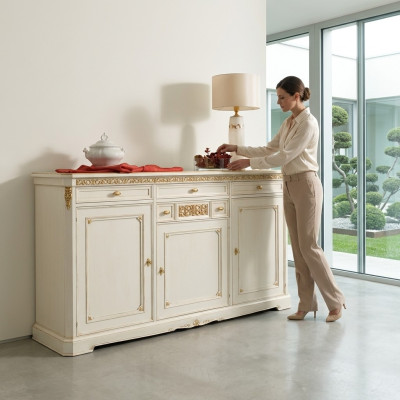 Bahut Commodes Étagère Bois Armoire Buffet Designer Commodes
