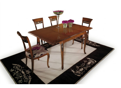 Tables à manger Meubles 110x110cm Tables Bois Design de la salle à manger Table en bois Table classique
