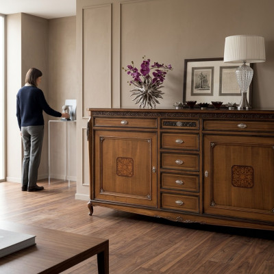 Meuble bas de côté Armoire Étagère de salon Armoire de luxe Designer Commode Buffet neuf