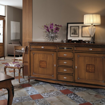 Meuble bas de côté Armoire Étagère de salon Armoire de luxe Designer Commode Buffet neuf