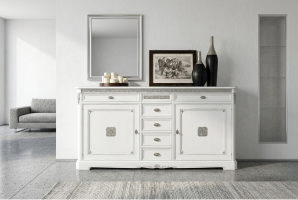 Buffet armoires en bois Buffet de salon Vitrine Classique Commode Coffres et tiroirs