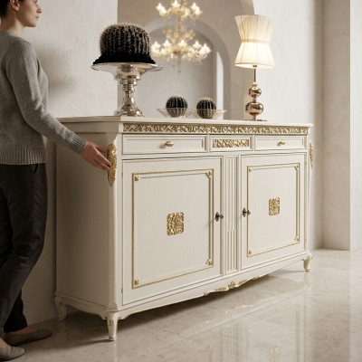 Salle à manger Armoires Buffet Maison de Campagne Meuble de Cuisine en Bois Buffet Armoire Neuf