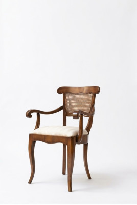 Chaise de designer Accoudoirs Salle à manger de maison de campagne Chaises de cuisine Tissu nouveau Fauteuil