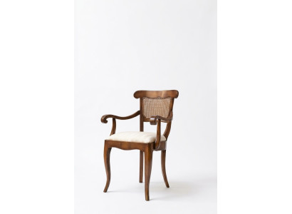 Chaise de designer Accoudoirs Salle à manger de maison de campagne Chaises de cuisine Tissu nouveau Fauteuil