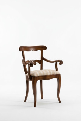 Chaise rembourrée avec accoudoir fauteuil de luxe chaises de salle à manger de salon chaise de salle à manger