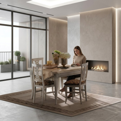 Meubles Ameublement Tables Bois massif Table neuve Table à manger de luxe Design italien