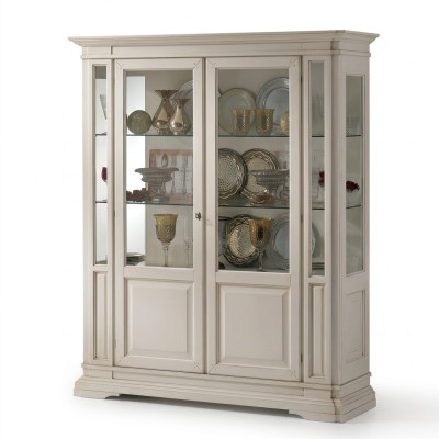 Mobilier de salon Buffet en bois massif Vitrines Armoire en verre Vitrine en bois massif