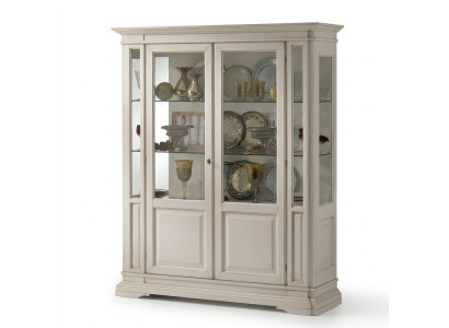 Mobilier de salon Buffet en bois massif Vitrines Armoire en verre Vitrine en bois massif