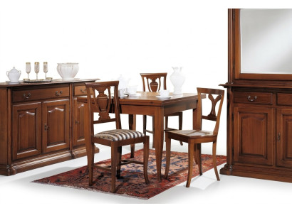 Tables à manger italiennes Table Tables en bois Meubles Table à manger Style antique en bois massif