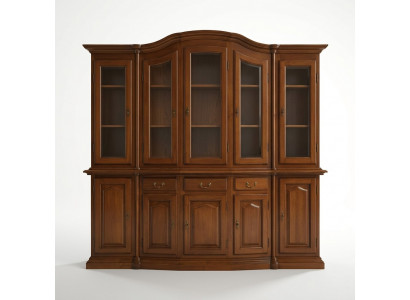 Mobilier classique Étagères Armoires Vitrines Vitrine xxl Armoire vitrée Buffet en bois