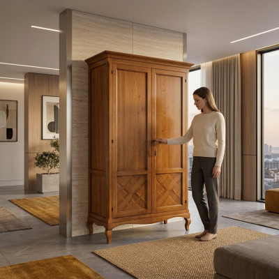 Armoires Armoire en bois meuble de chambre nouvelle armoire classique r armoire de style campagnard