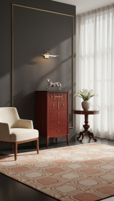 Armoire en bois Commode Buffet Bahut Brun Coffres de tiroirs Bahuts Massif