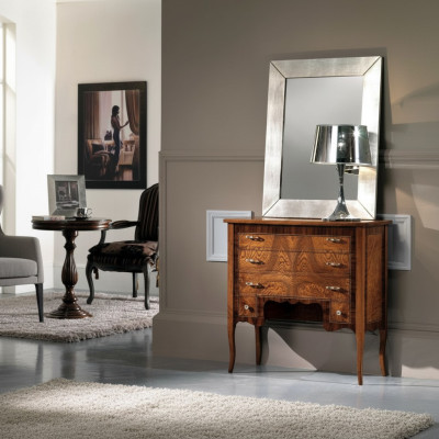 Set de commode avec miroir Commodes Salle de séjour Bois Armoire Style campagnard concevoir