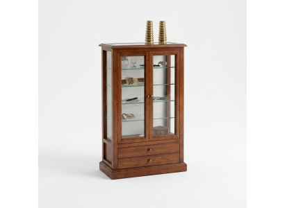 Meubles de salon en bois massif Vitrines Armoire en verre Buffet en bois massif Vitrine