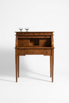 Table de travail Secrétaire Mobilier de bureau Bois Secrétaire en bois massif Table de bureau Bureau Brun
