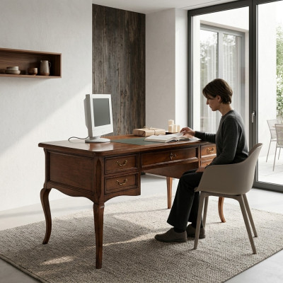 Conception de mobilier de bureau Mobilier de bureau antique en bois Table de secrétaire Tables d'écriture Bureau