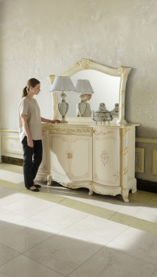 Console avec miroir Luxueuse console Commode classique Consoles Italie neuves