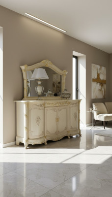 Console avec miroir Luxueuse console Commode classique Consoles Italie neuves