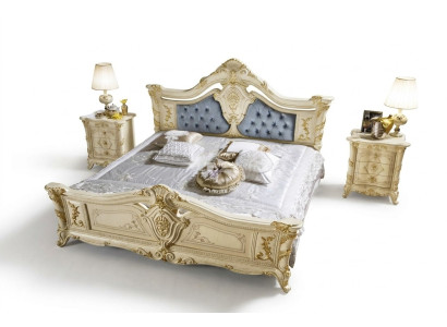 Design de meubles Meubles Italie Lit Meubles Lit double Bois naturel Chambre