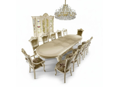 Table de salle à manger de luxe Design italien Mobilier Ameublement Tables Bois massif
