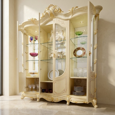 Vitrines Salon Armoires Buffet Bois Nouvelle Luxe Vitrine Armoire Classique