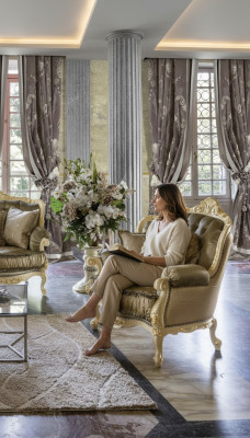 Design Canapés Tapisserie Canapés Textile Relax Art déco Canapé 2 places neuf 2 places