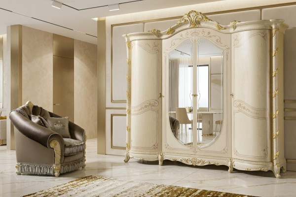 Meubles Baroques nouveaux classiques Armoire Armoires Armoire à coucher en bois