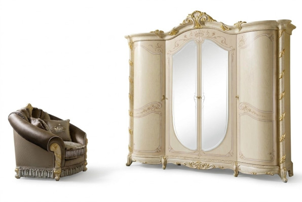 Meubles Baroques nouveaux classiques Armoire Armoires Armoire à coucher en bois