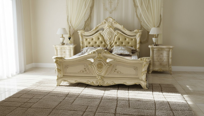 Chambre de Chesterfield Baroque Mobilier Textile Classique Lit de Luxe