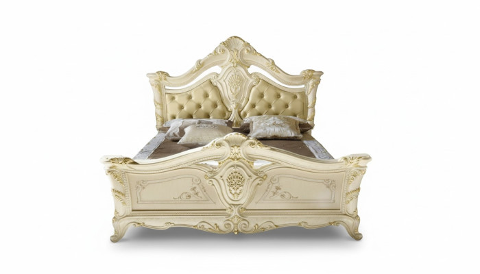 Chambre de Chesterfield Baroque Mobilier Textile Classique Lit de Luxe