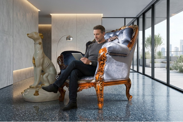 Design de luxe Classique Lehn Fauteuil en textile 1 place Canapé Rembourrage Canapés une place