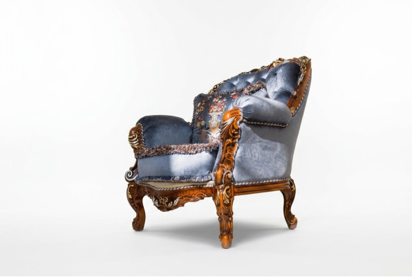Design de luxe Classique Lehn Fauteuil en textile 1 place Canapé Rembourrage Canapés une place