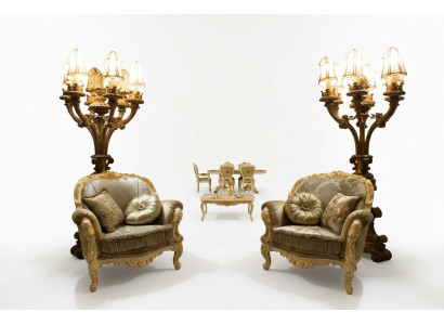 Fauteuil design canapé 2 pièces. Détendez-vous Salons de luxe en tissu club de télévision.