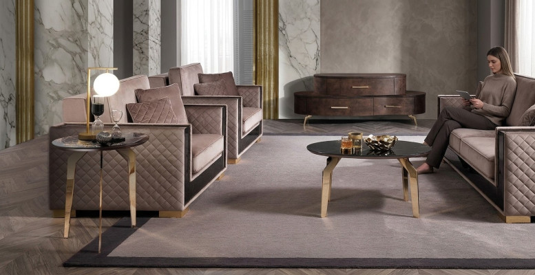 Table basse Tables d'appoint Salon Canapé Neuf Table basse Design de luxe Canapé