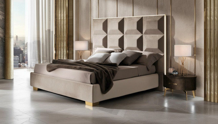 Lit Moderne Lits de Luxe Mobilier Chesterfield Hôtel Baroque Chambre Textile