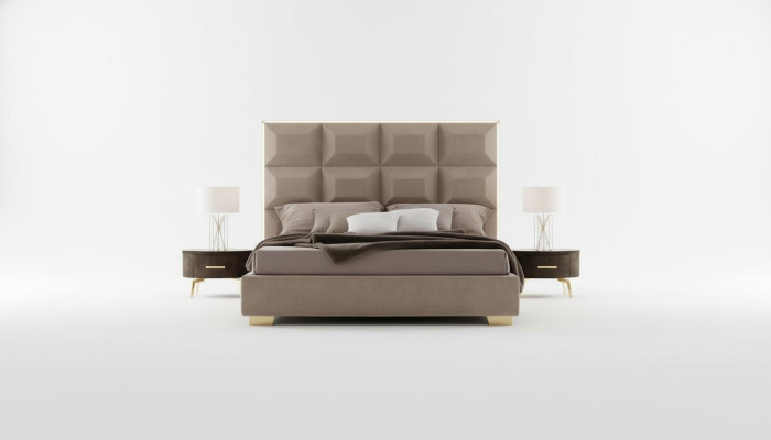 Lit Moderne Lits de Luxe Mobilier Chesterfield Hôtel Baroque Chambre Textile