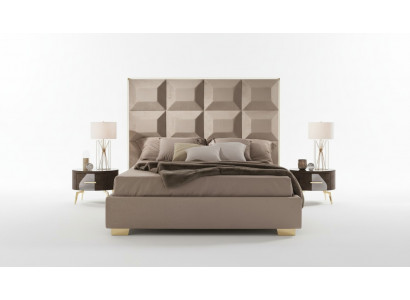 Conception Moderne Table de chevet de chambre de luxe Lits Lits 3pcs. Ensemble de chambre