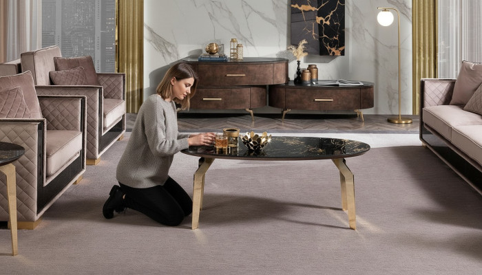 Table d'appoint Designer Table Table de salon Tables Table basse ovale Table basse