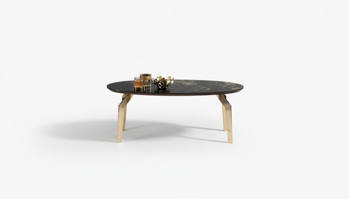 Table d'appoint Designer Table Table de salon Tables Table basse ovale Table basse