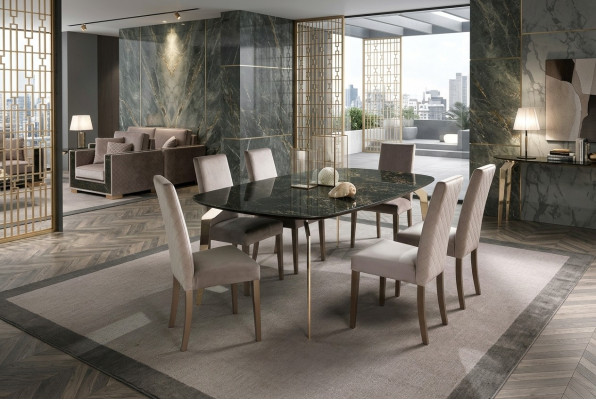 Table de salle à manger Noire Tables de designer Design moderne Mobilier de luxe Table de salle à manger Cuisine