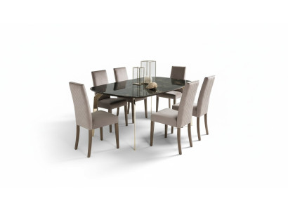 Table de salle à manger Noire Tables de designer Design moderne Mobilier de luxe Table de salle à manger Cuisine