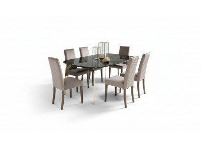 Table de salle à manger Noire Tables de designer Design moderne Mobilier de luxe Table de salle à manger Cuisine