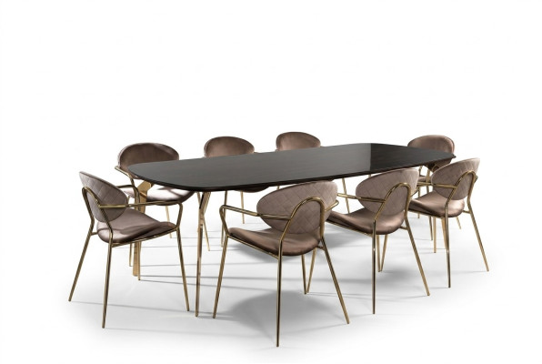 Groupe de mobilier Ameublement Table + 6 chaises Ensemble Table à manger Suite Salle à manger 7 pièces.