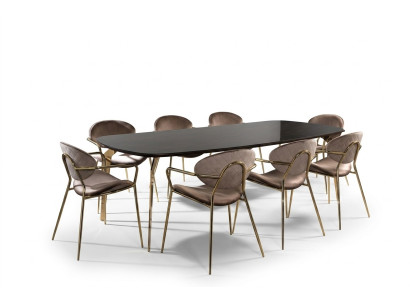 Groupe de mobilier Ameublement Table + 6 chaises Ensemble Table à manger Suite Salle à manger 7 pièces.