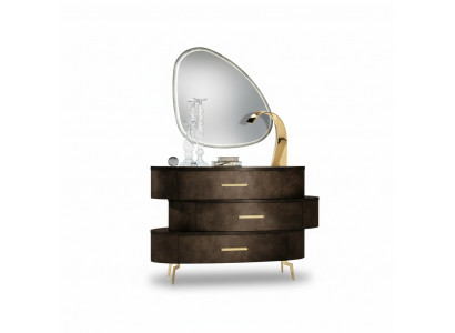 Designer Holzkommode Sideboard Schubladen Sekretär Konsolen Schminktische Tisch