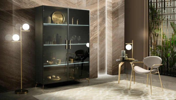 Vitrine Armoire Vitrines modernes Salon Salon Armoires Modernes nouveaux