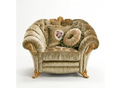 Fauteuil inclinable de designer Sofa Seater Baroque Rococo Chaise de salon Fauteuil de salon