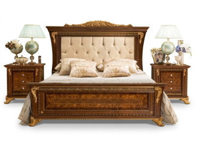 Lit double Bois massif Chambre Lits Design Lit MobilPiu de luxe