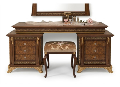 Coiffeuse à la baroque de style antique, tables consoles, tableaux de coiffeuse