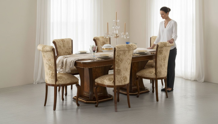 Tables Meubles Table à manger Style ancien Bois massif Tables à manger italiennes Table Bois